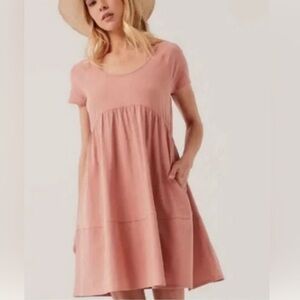 Pact Blush Pink Mini Dress